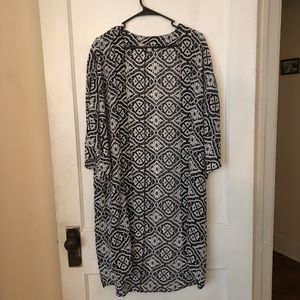 Black and white kimono